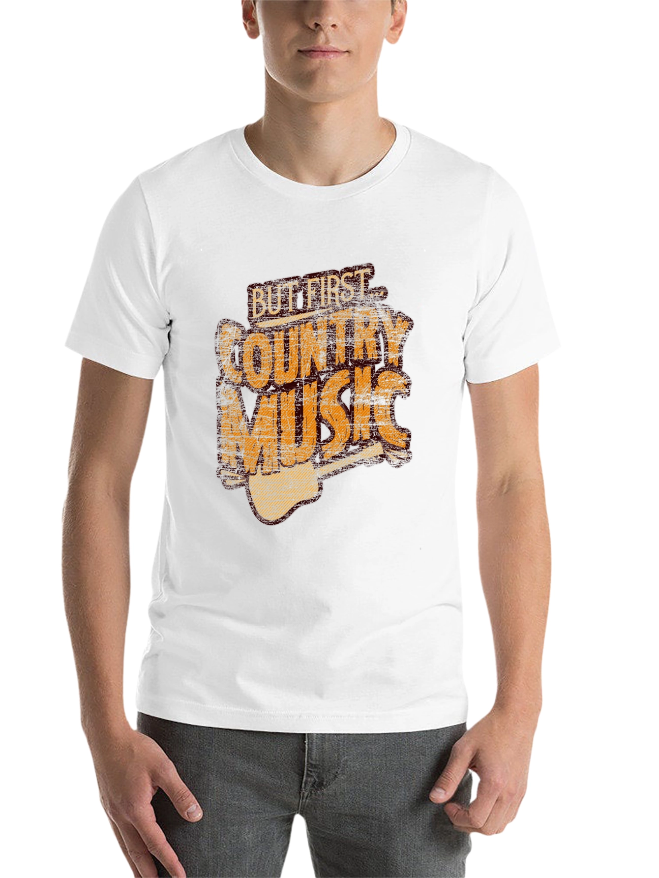 But First Country Music T-Shirt - Black