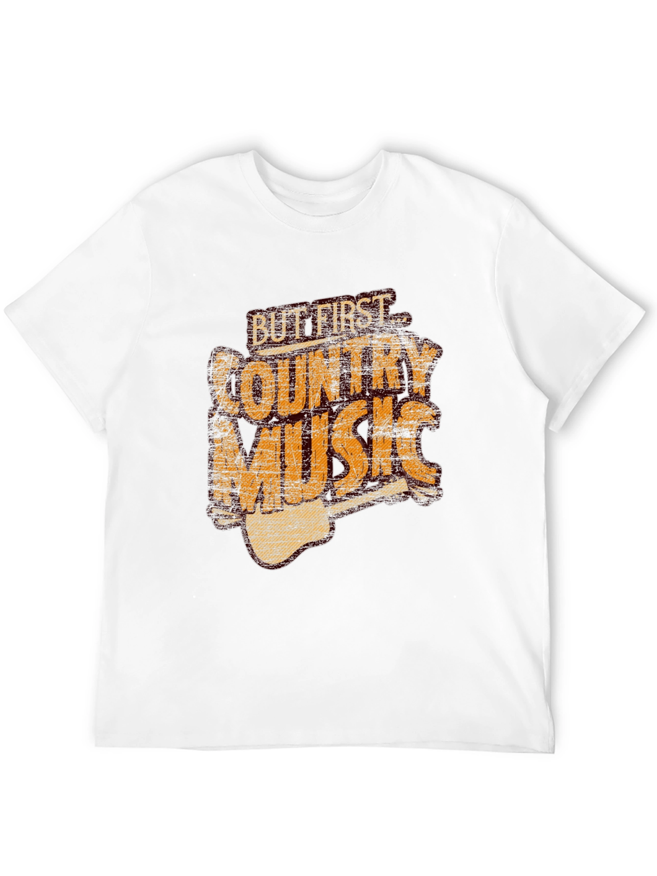 But First Country Music T-Shirt - Black