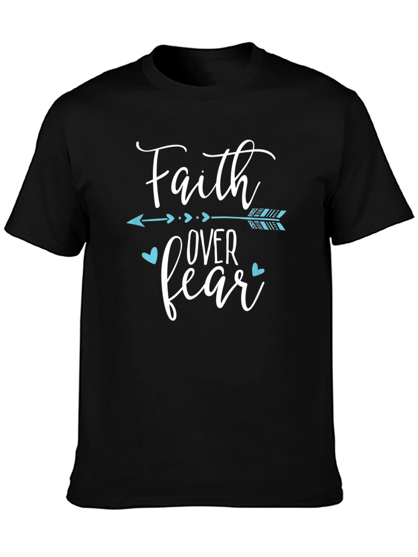 Faith Over Fear Graphic Tee - Black