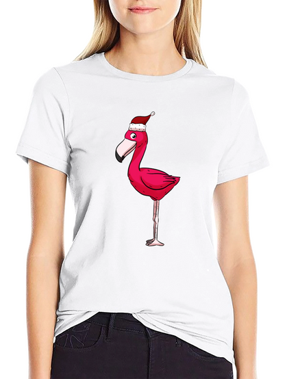 Festive Flamingo Graphic Tee