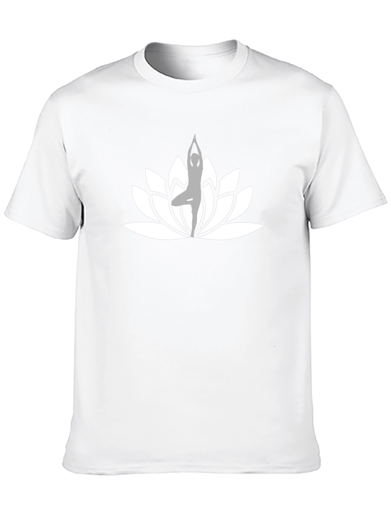Yoga Lotus Flower Black T-Shirt