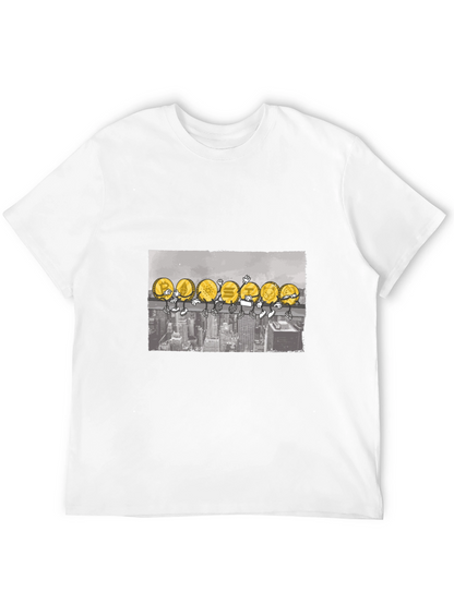 Crypto Coin Skyline T-Shirt - Black