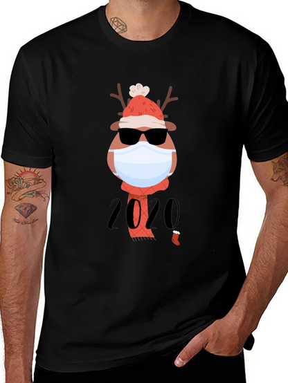Holiday 2020 Masked Reindeer Graphic Tee