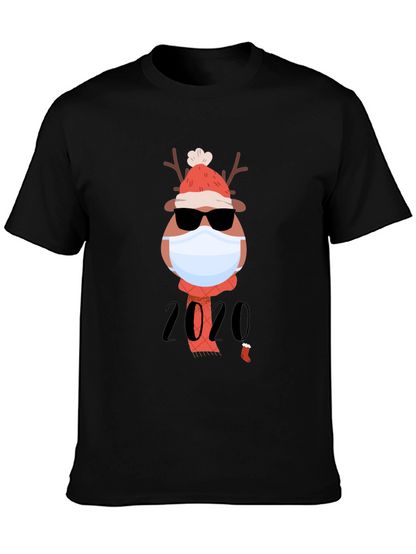 Holiday 2020 Masked Reindeer Graphic Tee