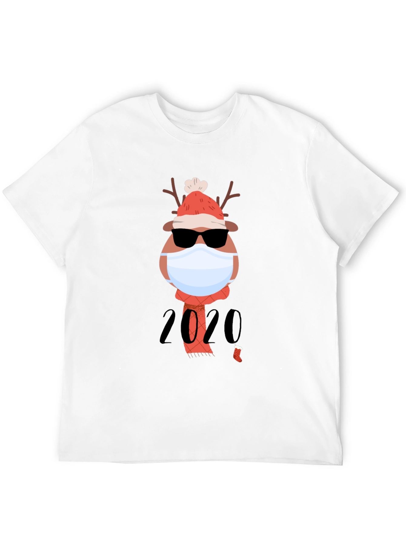 Holiday 2020 Masked Reindeer Graphic Tee