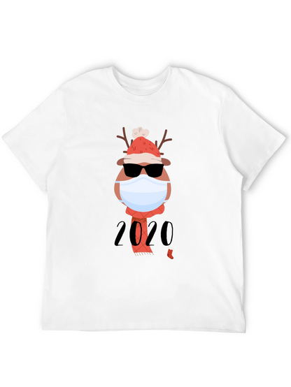 Holiday 2020 Masked Reindeer Graphic Tee