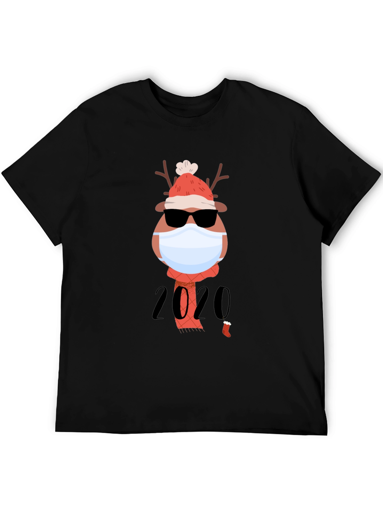 Holiday 2020 Masked Reindeer Graphic Tee