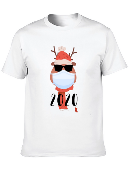 Holiday 2020 Masked Reindeer Graphic Tee