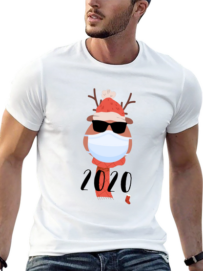 Holiday 2020 Masked Reindeer Graphic Tee