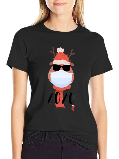 Holiday 2020 Masked Reindeer Graphic Tee