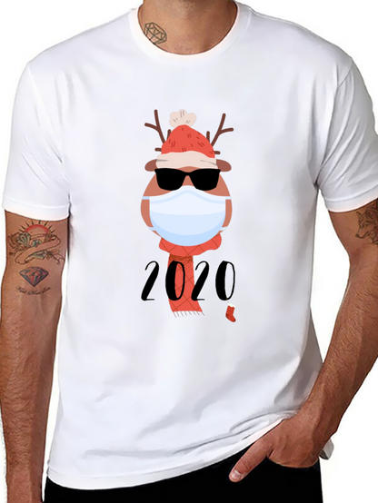 Holiday 2020 Masked Reindeer Graphic Tee