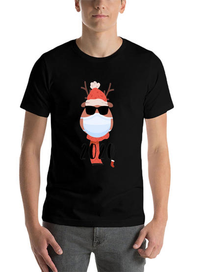 Holiday 2020 Masked Reindeer Graphic Tee