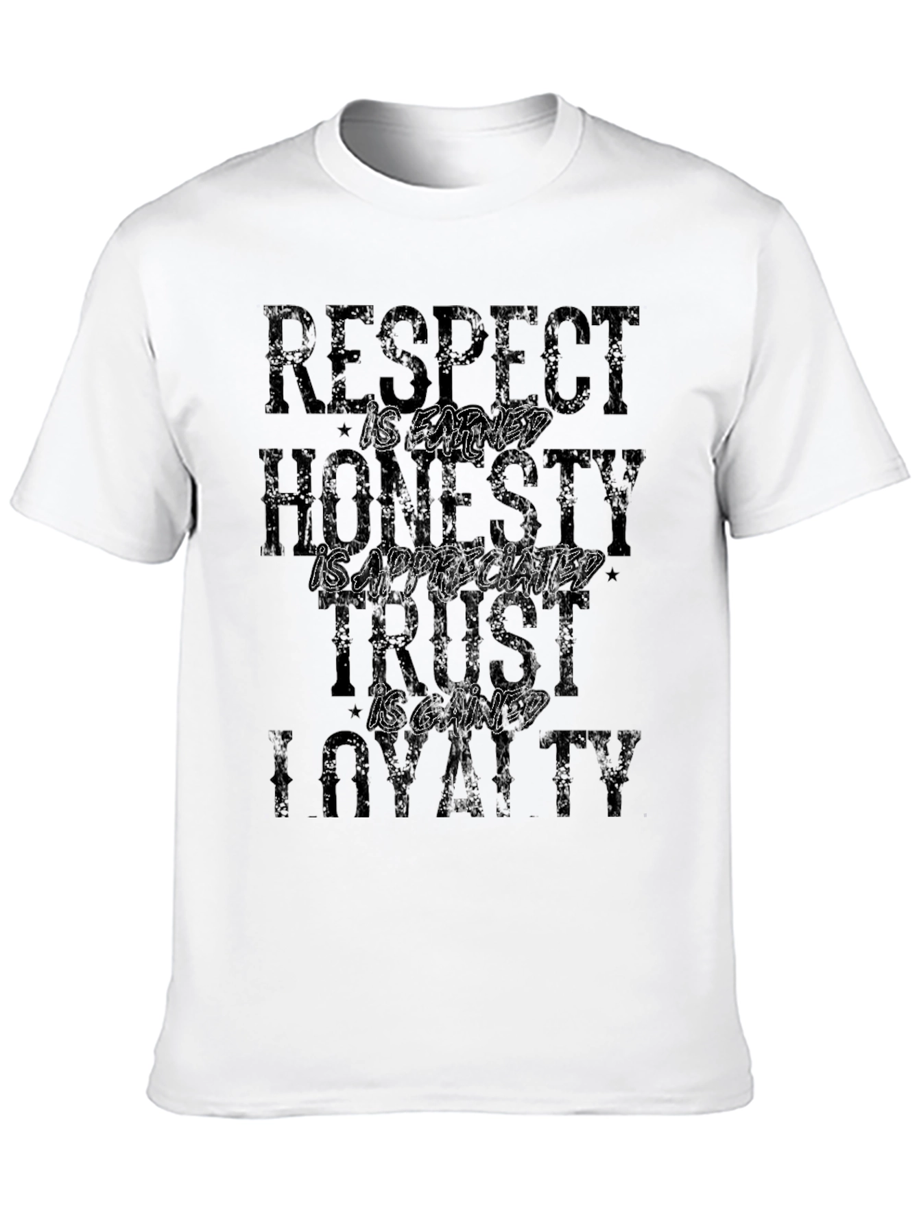 Respect Honesty Trust Loyalty Graphic T-Shirt