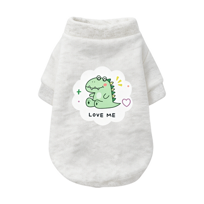 LOVE ME Letter Print Pet Casual Cardigan Sweater