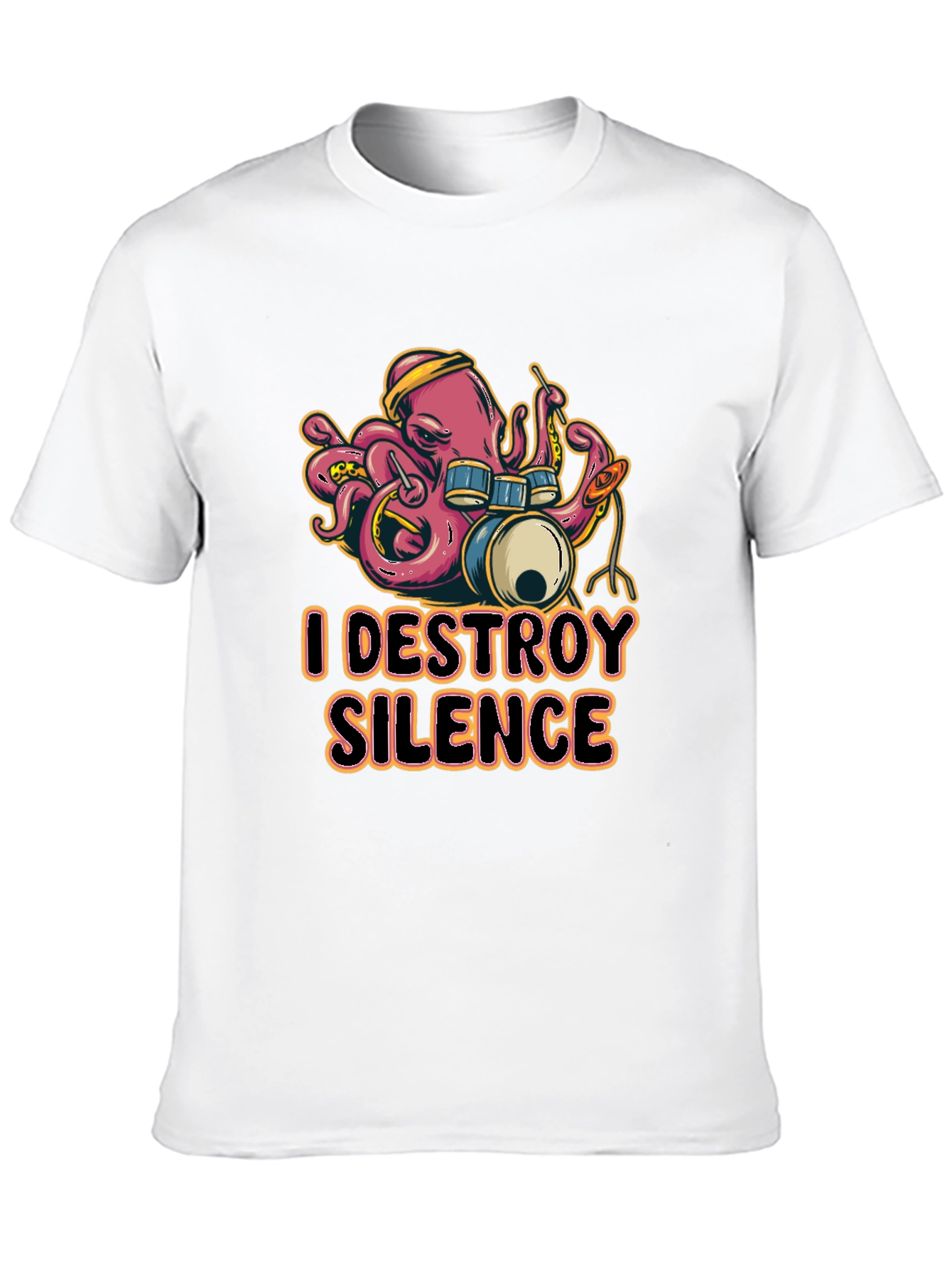 I DESTROY SILENCE Drummer Octopus T-Shirt