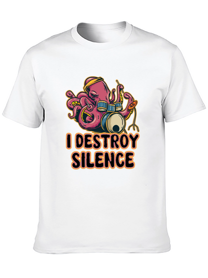 I DESTROY SILENCE Drummer Octopus T-Shirt