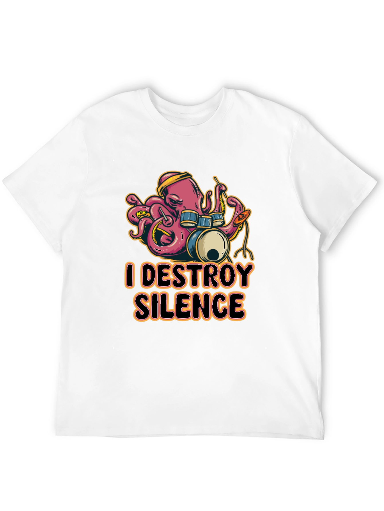 I DESTROY SILENCE Drummer Octopus T-Shirt