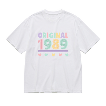 Pastel Original 1989 Birthday Vintage Curvy T-Shirt