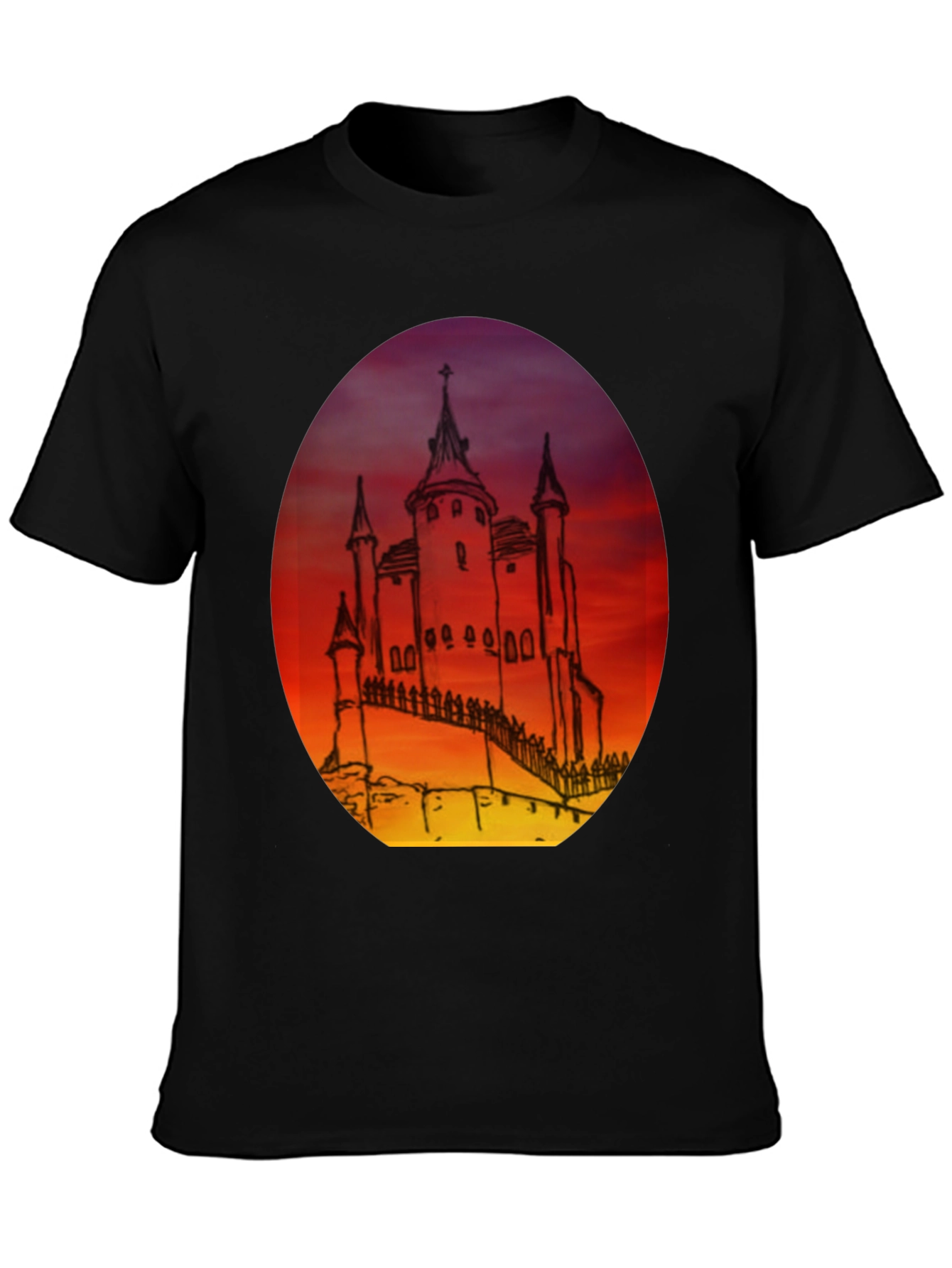 Castle Sunset Graphic Tee