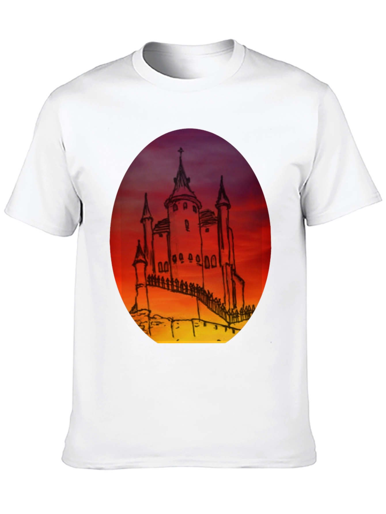 Castle Sunset Graphic Tee