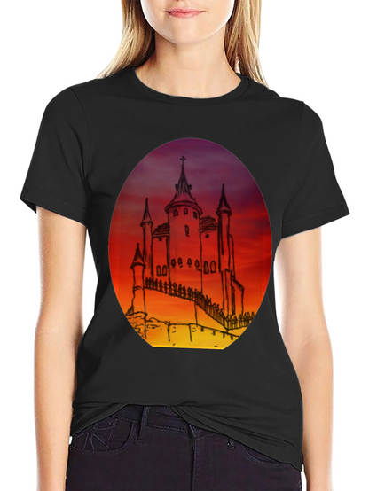 Castle Sunset Graphic Tee