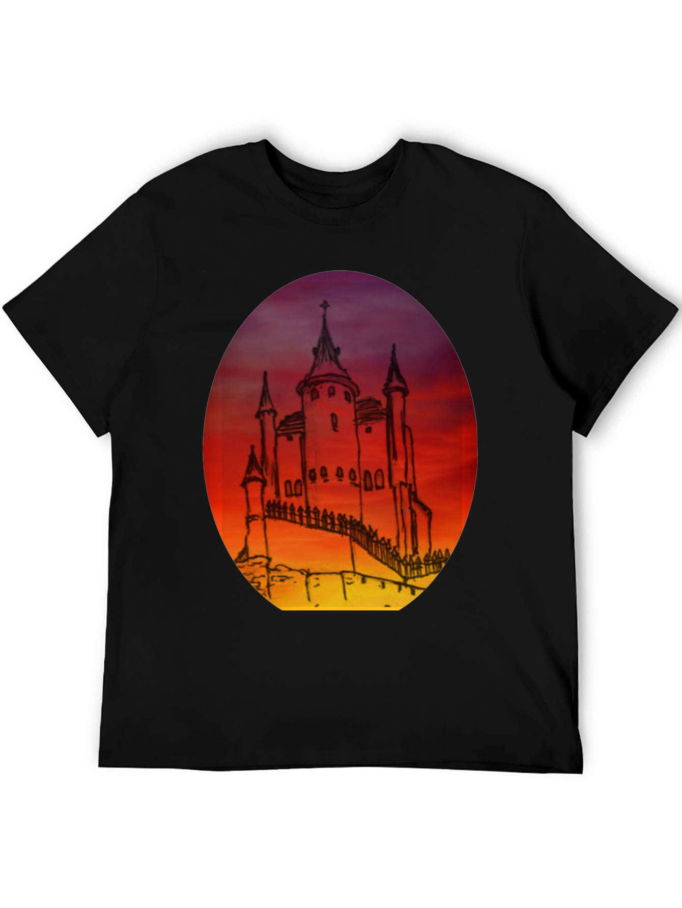 Castle Sunset Graphic Tee