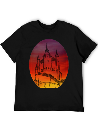 Castle Sunset Graphic Tee