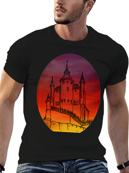Castle Sunset Graphic Tee