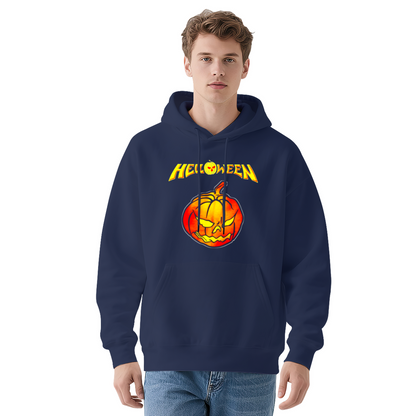 Spooky Helloween Glowing Pumpkin Men¡¯s Hoodie, Warm Fall Comfort