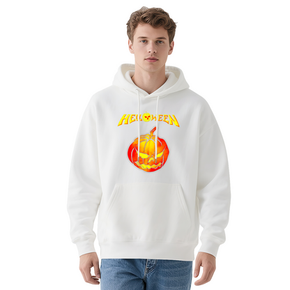 Spooky Helloween Glowing Pumpkin Men¡¯s Hoodie, Warm Fall Comfort