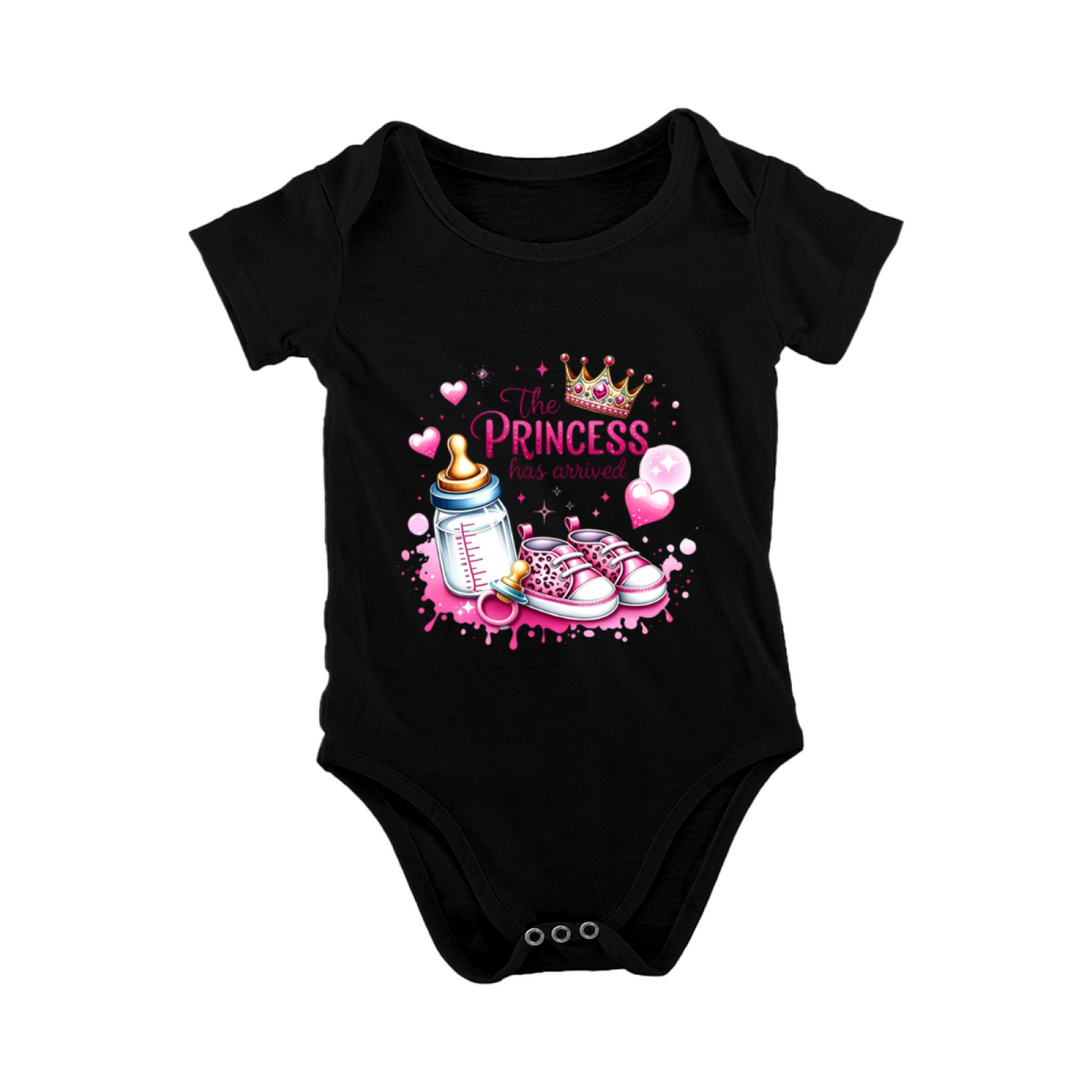 The Princess Has Arrived Pink Crown Baby Girl Coming Home Outfit
