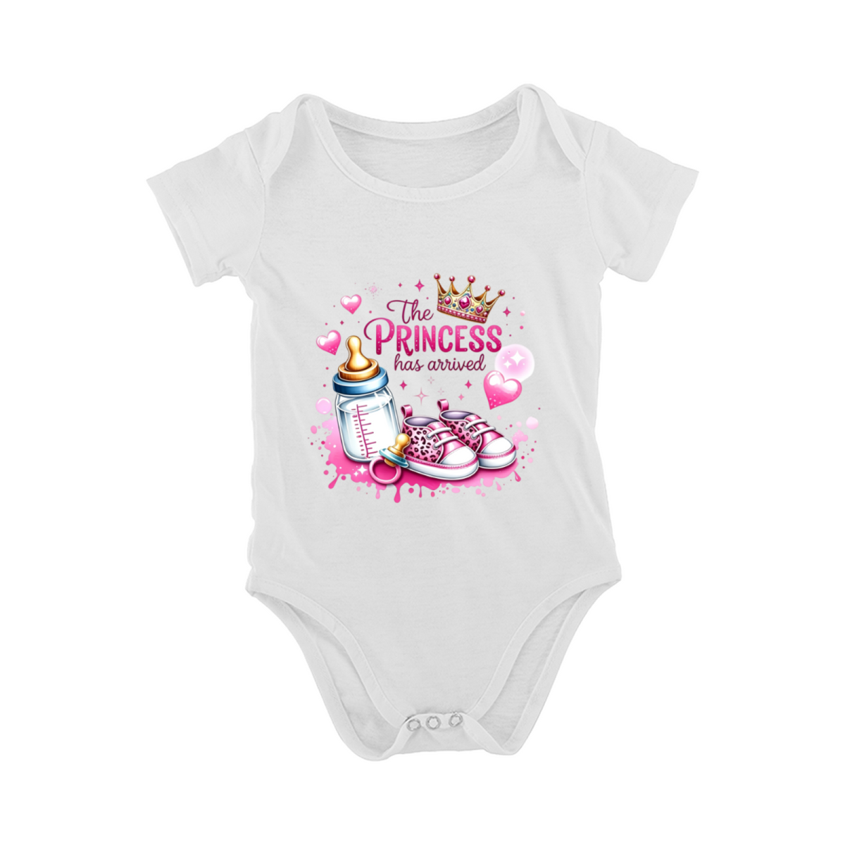 The Princess Has Arrived Pink Crown Baby Girl Coming Home Outfit
