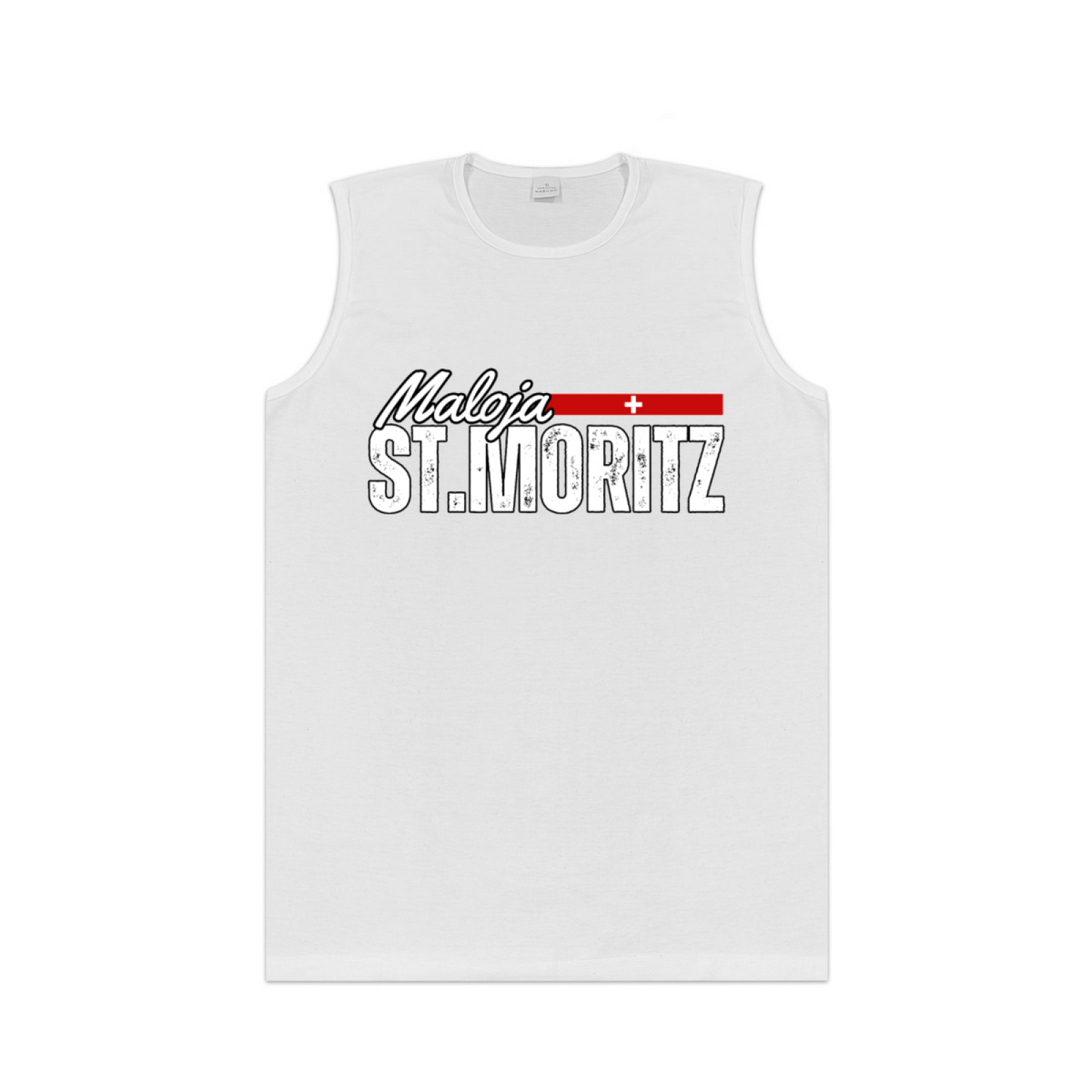 Maloja St.Moritz Swiss Ski Resort Vintage Distressed Tank