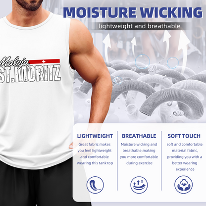 Maloja St.Moritz Swiss Ski Resort Vintage Distressed Tank