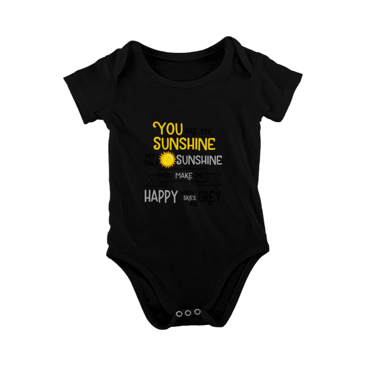 You Are My Sunshine Sweet Heartwarming Baby Bodysuit Gift