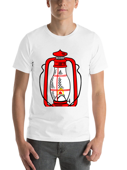 Lantern Graphic T-Shirt - Black Casual Tee