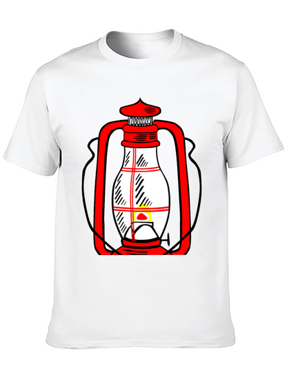 Lantern Graphic T-Shirt - Black Casual Tee