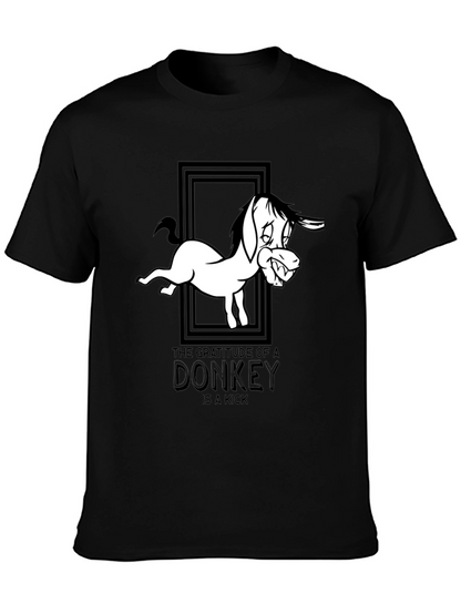 Gratitude of a Donkey Graphic Tee - Black