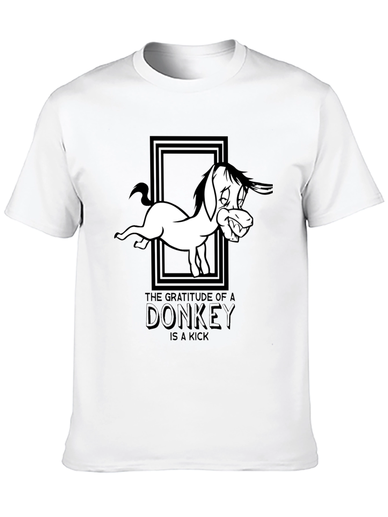 Gratitude of a Donkey Graphic Tee - Black