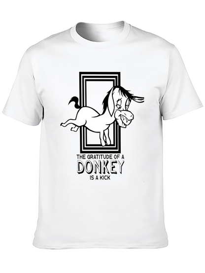 Gratitude of a Donkey Graphic Tee - Black