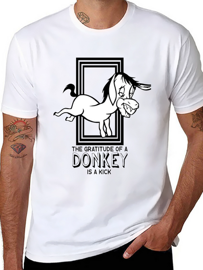 Gratitude of a Donkey Graphic Tee - Black