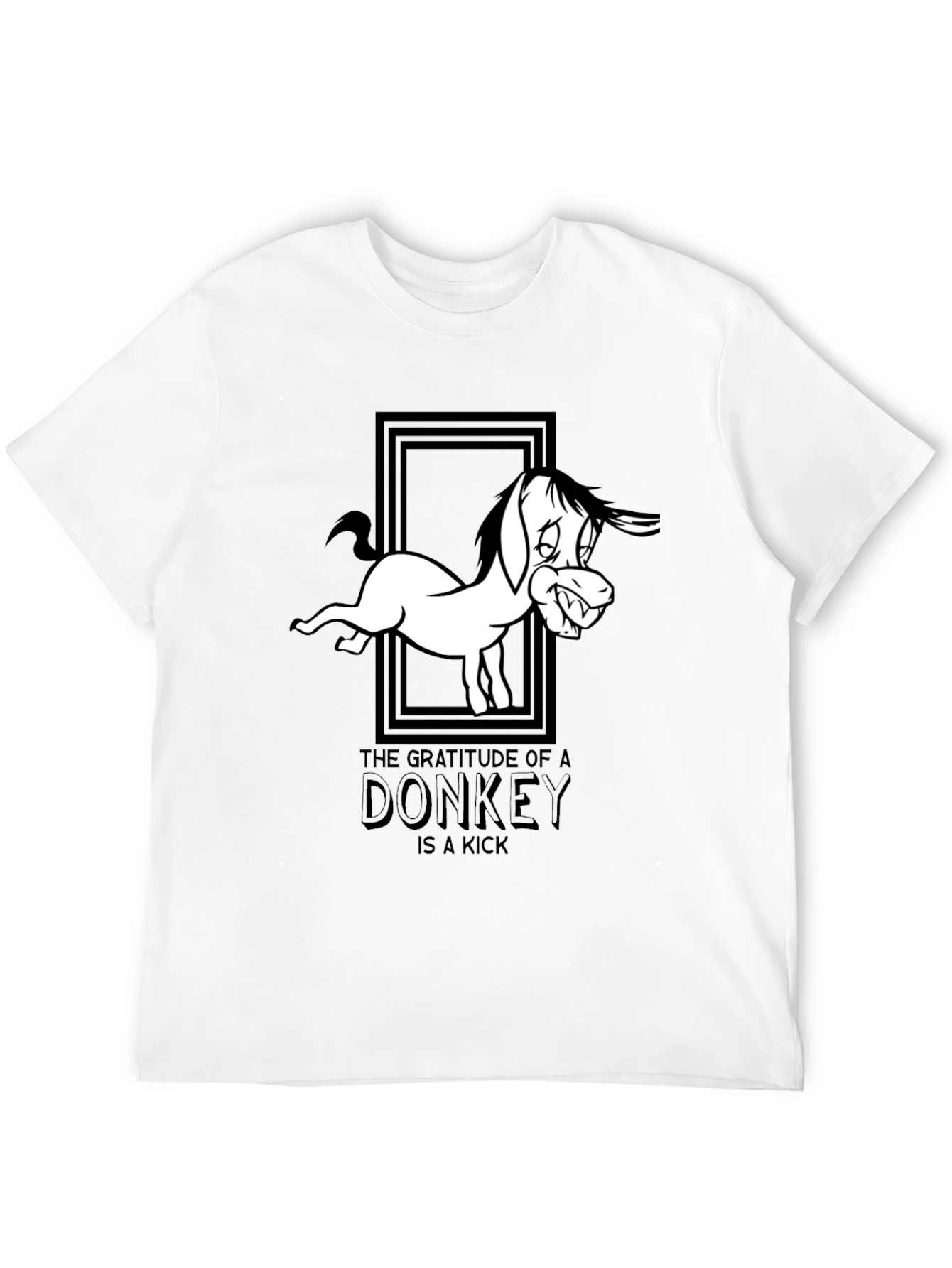 Gratitude of a Donkey Graphic Tee - Black