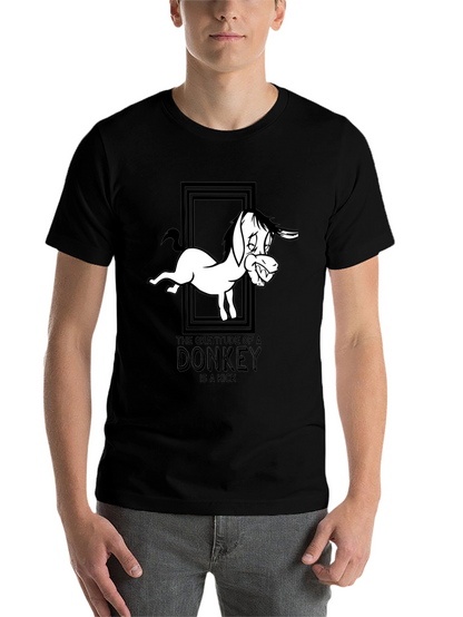 Gratitude of a Donkey Graphic Tee - Black