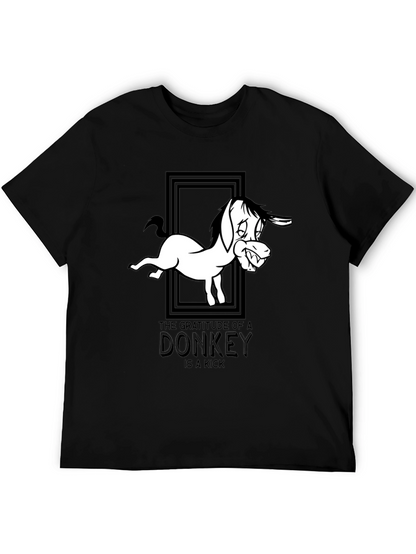 Gratitude of a Donkey Graphic Tee - Black