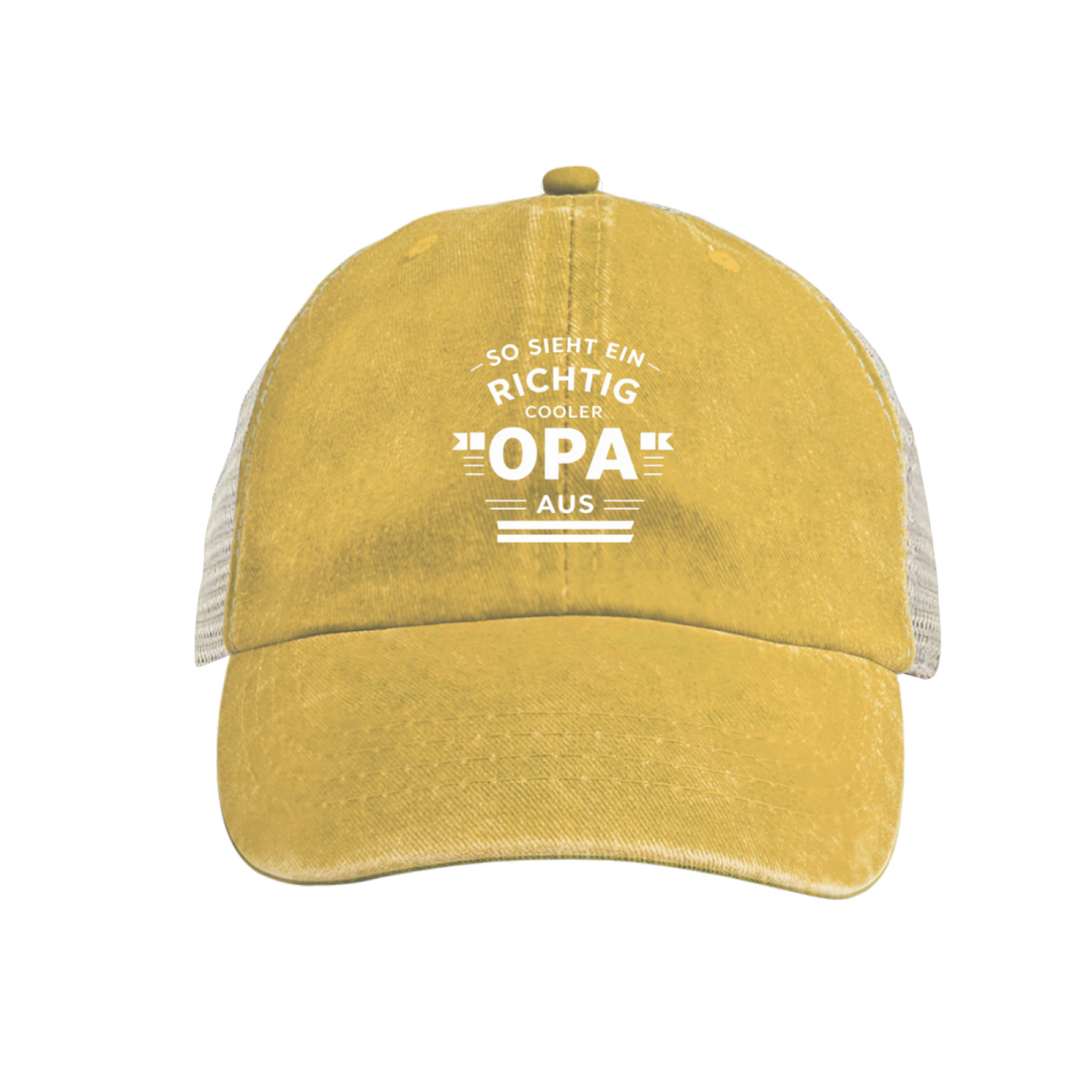 So Sieht Ein Richtig Cooler Opa Maroon Washed Trucker Hat German Grandpa Gift Mesh Cap