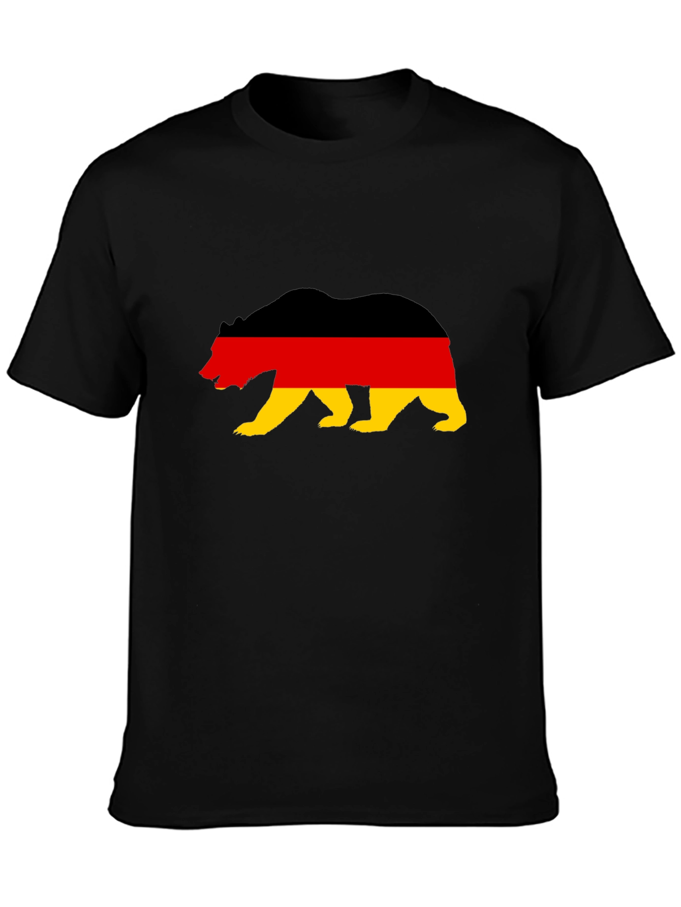 German Flag Bear Graphic T-Shirt