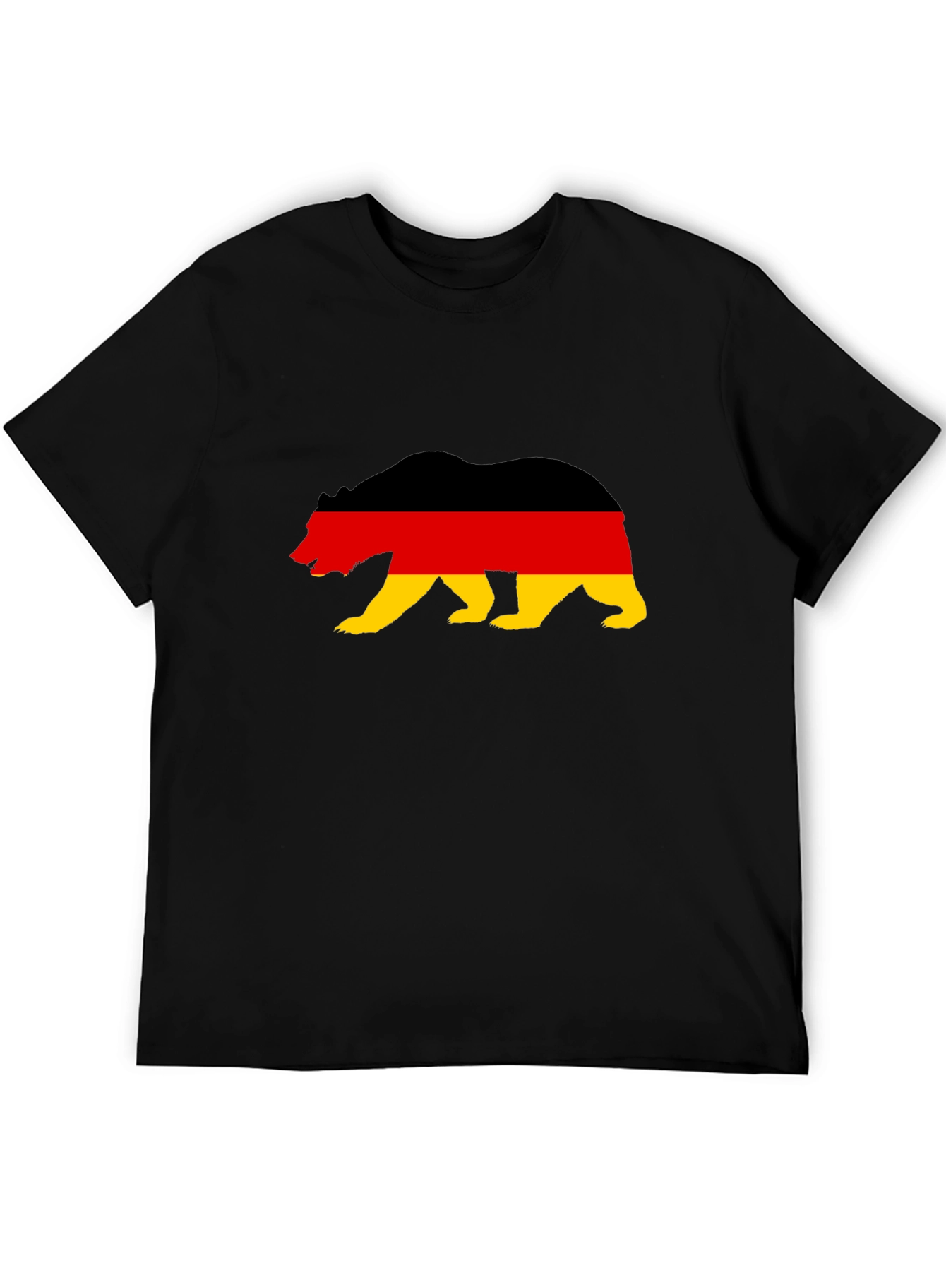 German Flag Bear Graphic T-Shirt