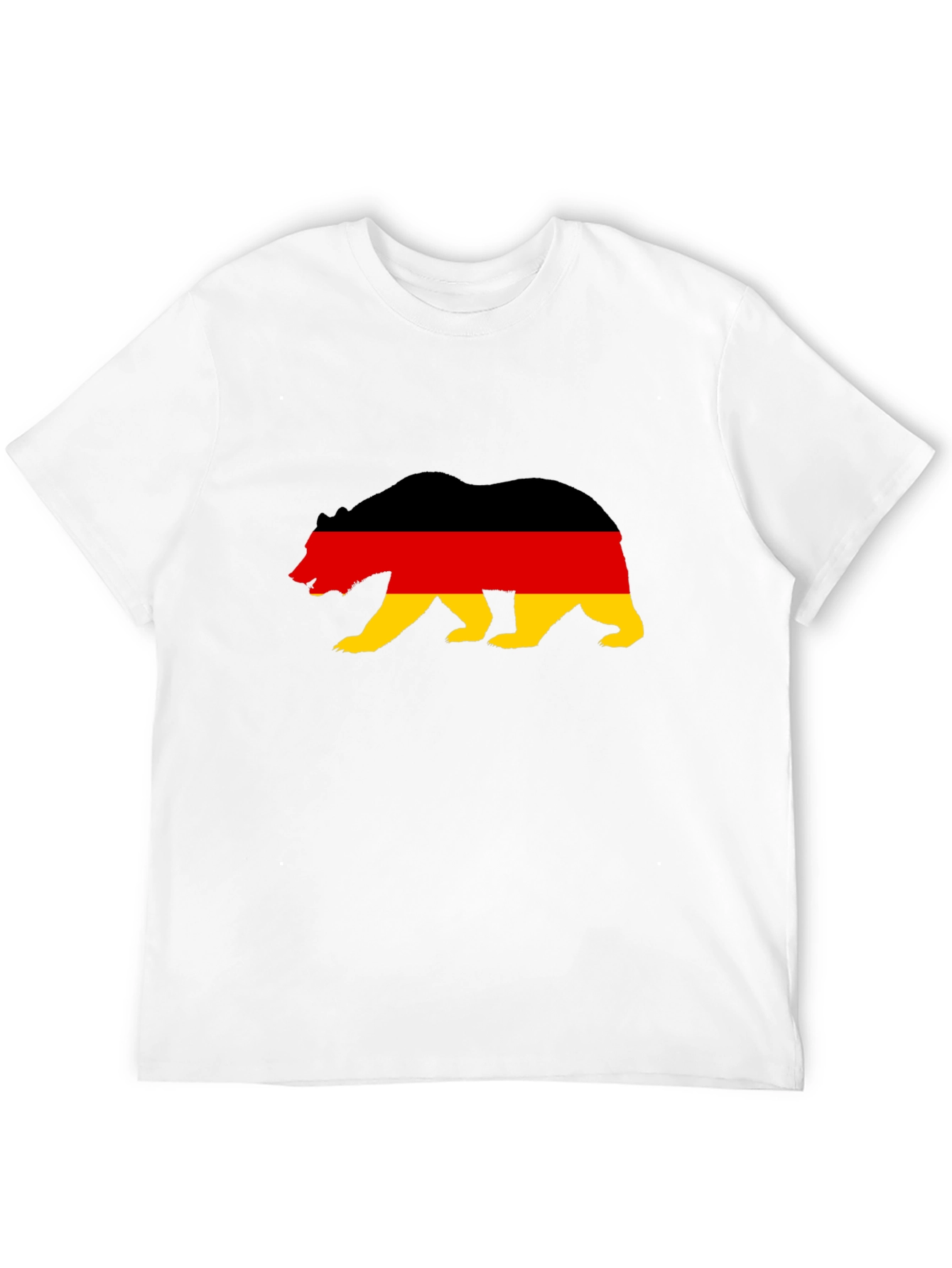 German Flag Bear Graphic T-Shirt