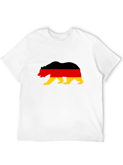 German Flag Bear Graphic T-Shirt