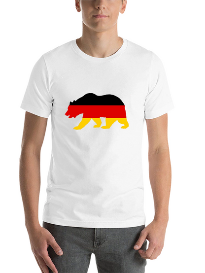 German Flag Bear Graphic T-Shirt